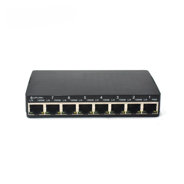 Reverse 8-Port PoE Switch 12V -100Mbps