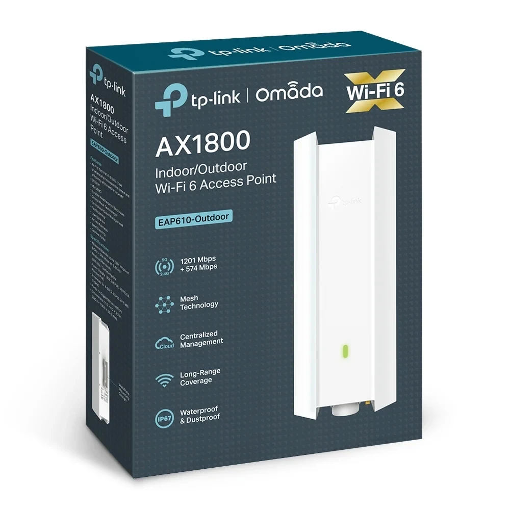 TP-LINK EAP 610 OUTDOOR AX800 WIFI 6 ACCESS POINT