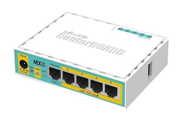 Mikrotik RB750UPR2 hEX PoE Lite