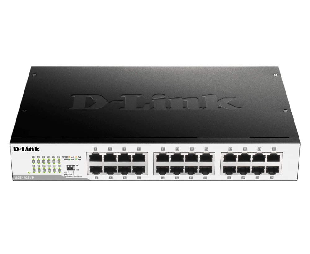 D-LINK DGS-1024D- 24-Port Gigabit Unmanaged Desktop Switch