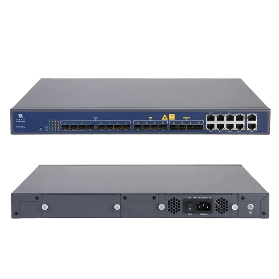 V1600D8 (8 Port EPON OLT) With SFP, Single AC Power
